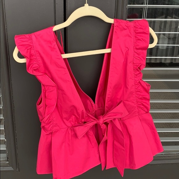 Zara Pink Ruffle Tank Top - Picture 2 of 2